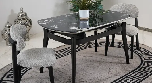 Product img 2, M1 Açılır Yuvarlak Granit Mermer Masa